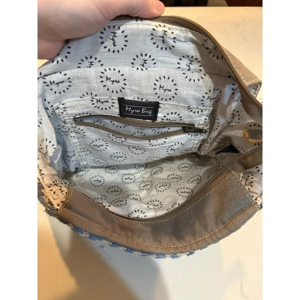 Myra Bag Canvas & Leather Backpack — Boho / Vintage Style